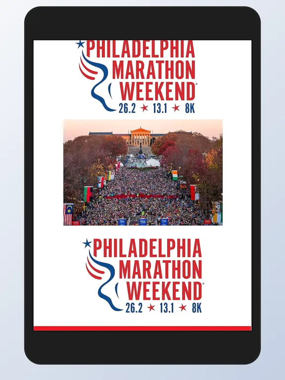 Capturas de tela do Philadelphia Marathon Weekend iPad 