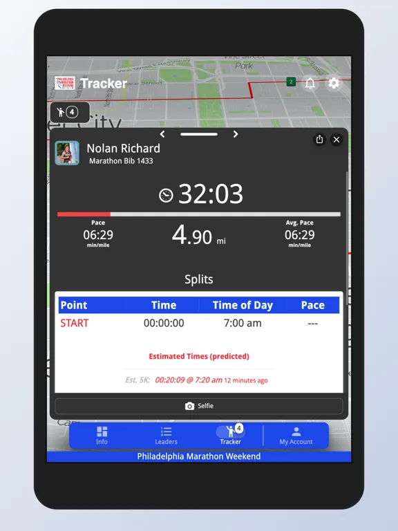 Capturas de tela do Philadelphia Marathon Weekend iPad 