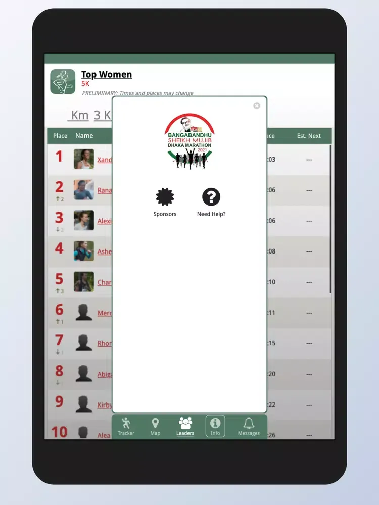 Capturas de pantalla de Bangabandhu Dhaka Marathon iPad 