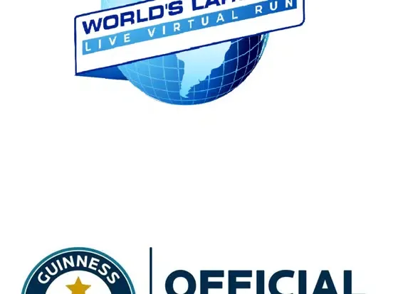 Tangkapan skrin World's Largest Virtual Run iPad 