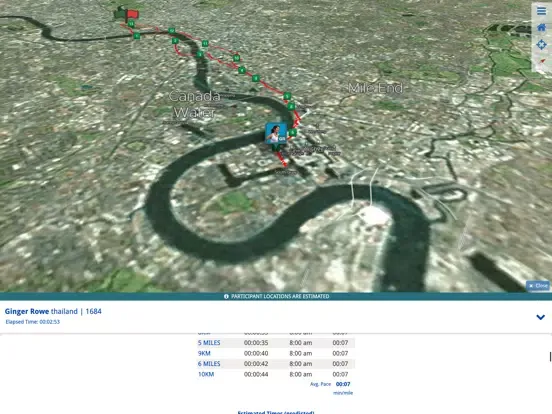Tangkapan skrin World's Largest Virtual Run iPad 