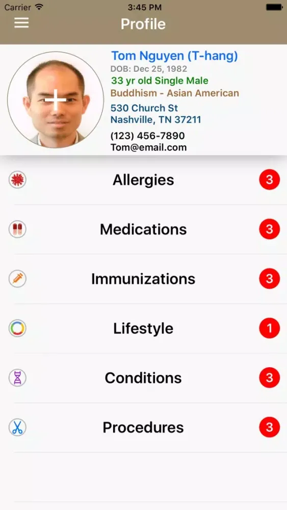 Emrify - Personal Health Record スクリーンショット