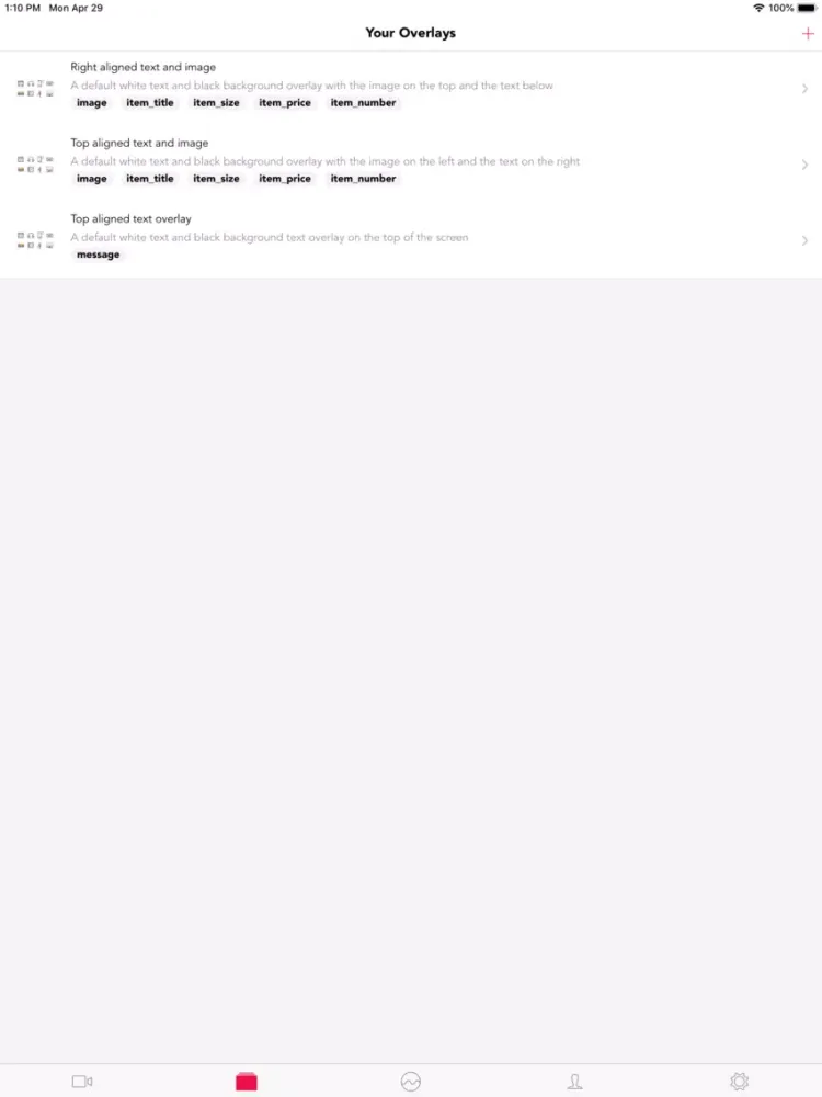 Tangkapan layar Shoppe Live iPad 