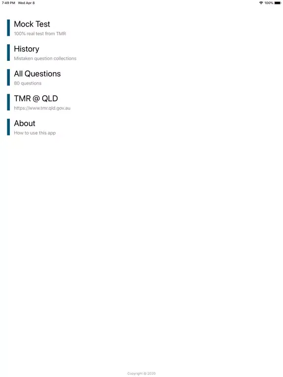 Driver licence test QLD iPad  Screenshots
