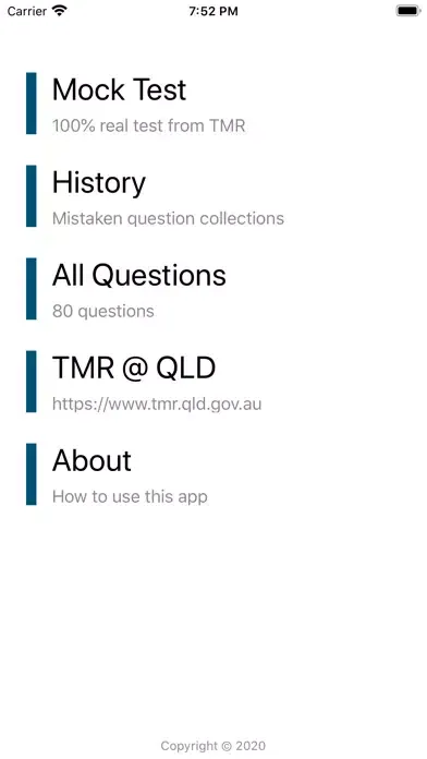 Driver licence test QLD Screenshots