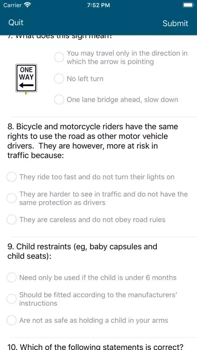 Driver licence test QLD Screenshots