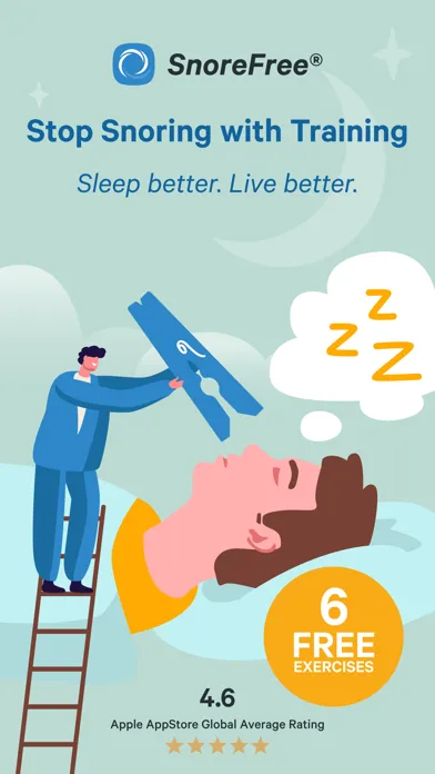 Snore Free : Stop Snoring Gym स्क्रीनशॉट