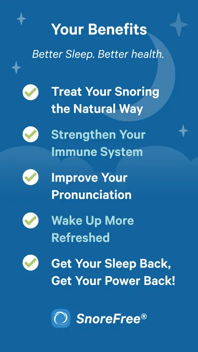 Snore Free : Stop Snoring Gym स्क्रीनशॉट