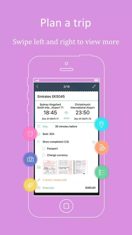 Capturas de tela do SoTrip Lite - Trip planner & organizer