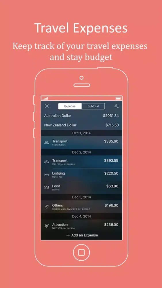 Capturas de tela do SoTrip Lite - Trip planner & organizer