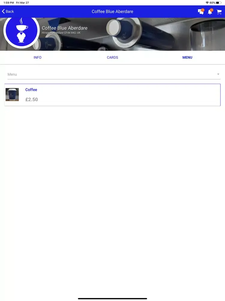 Coffee Blue iPad  Screenshots
