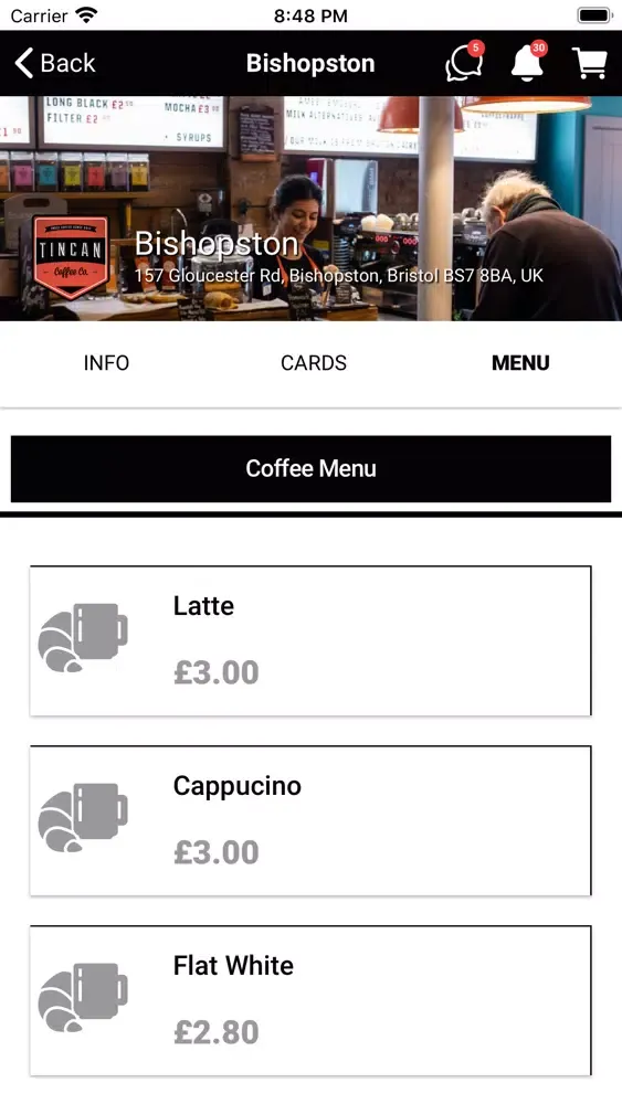 Tin Can Coffee Co স্ক্রিনশট