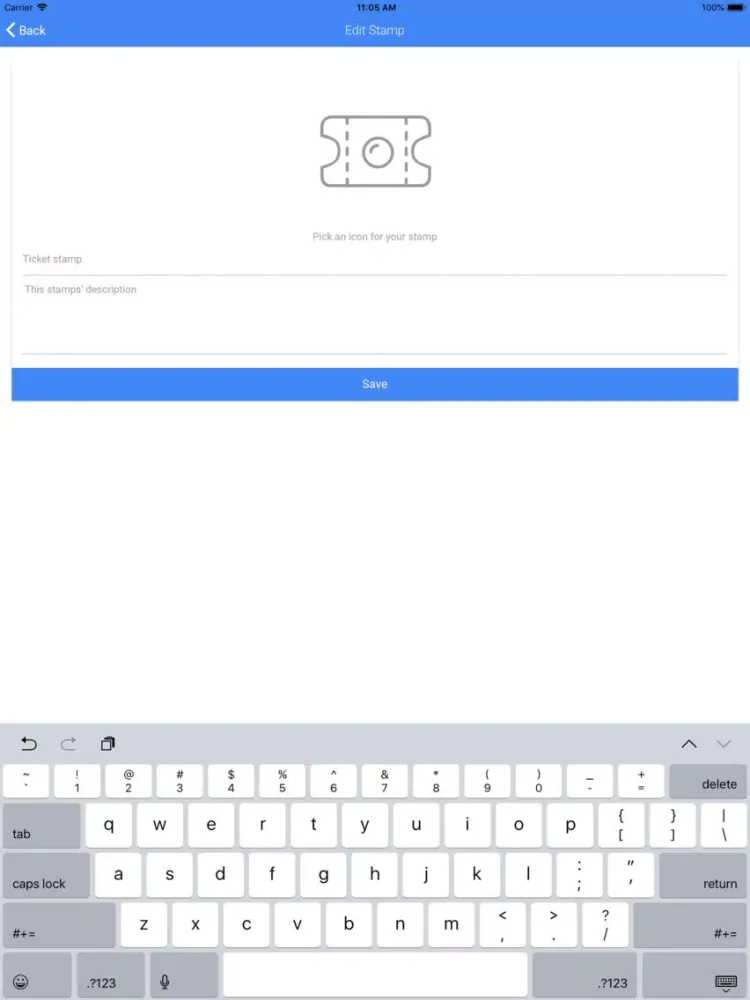 Stampapp Vendor iPad  Screenshots