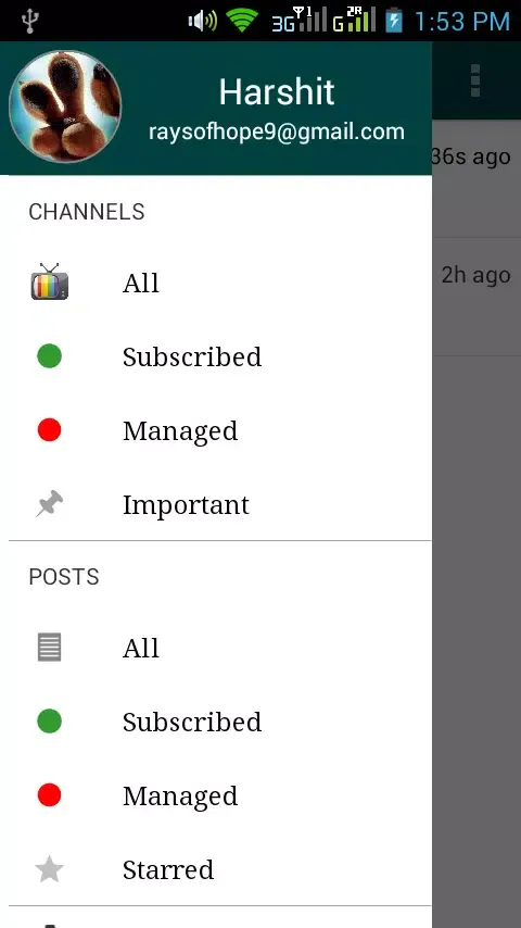 Ảnh chụp màn hình của Subscribo