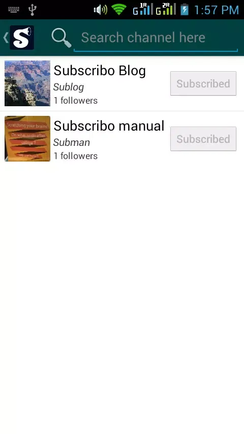 Ảnh chụp màn hình của Subscribo