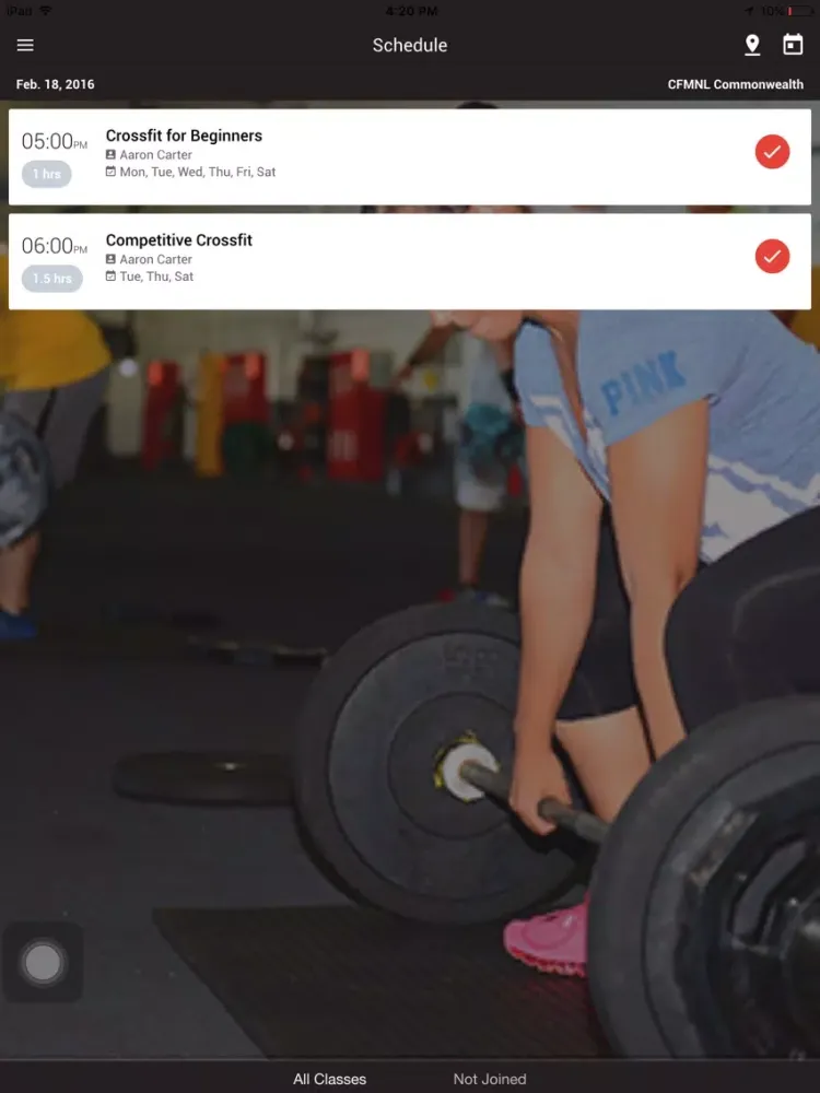 Push Crossfit iPad  스크린샷
