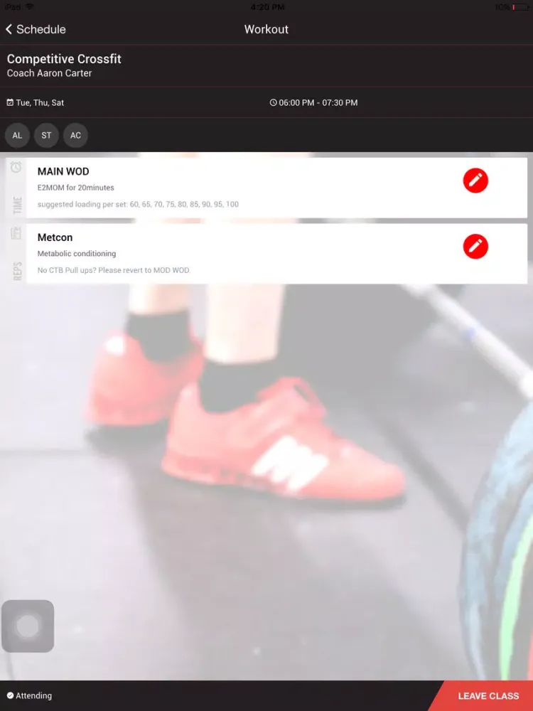 Push Crossfit iPad  스크린샷