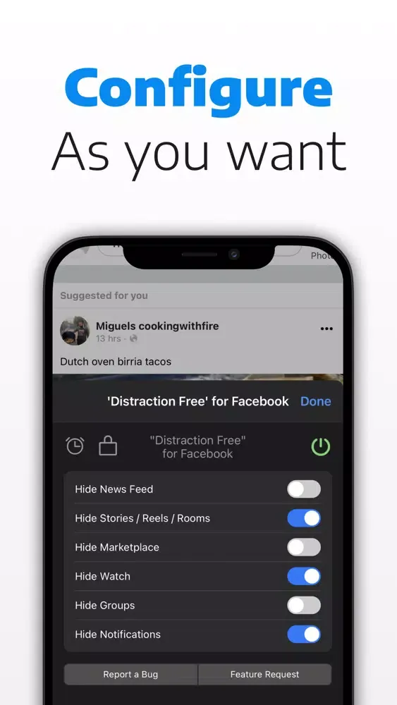 Distraction Free for Facebook স্ক্রিনশট