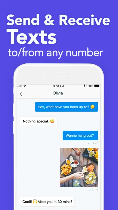 Captures d'écran de TalkU: Unlimited Calls + Texts