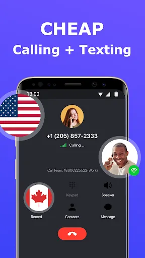 Zrzuty ekranu 2nd Phone Number - Call & Text