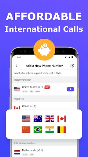 Zrzuty ekranu 2nd Phone Number - Call & Text