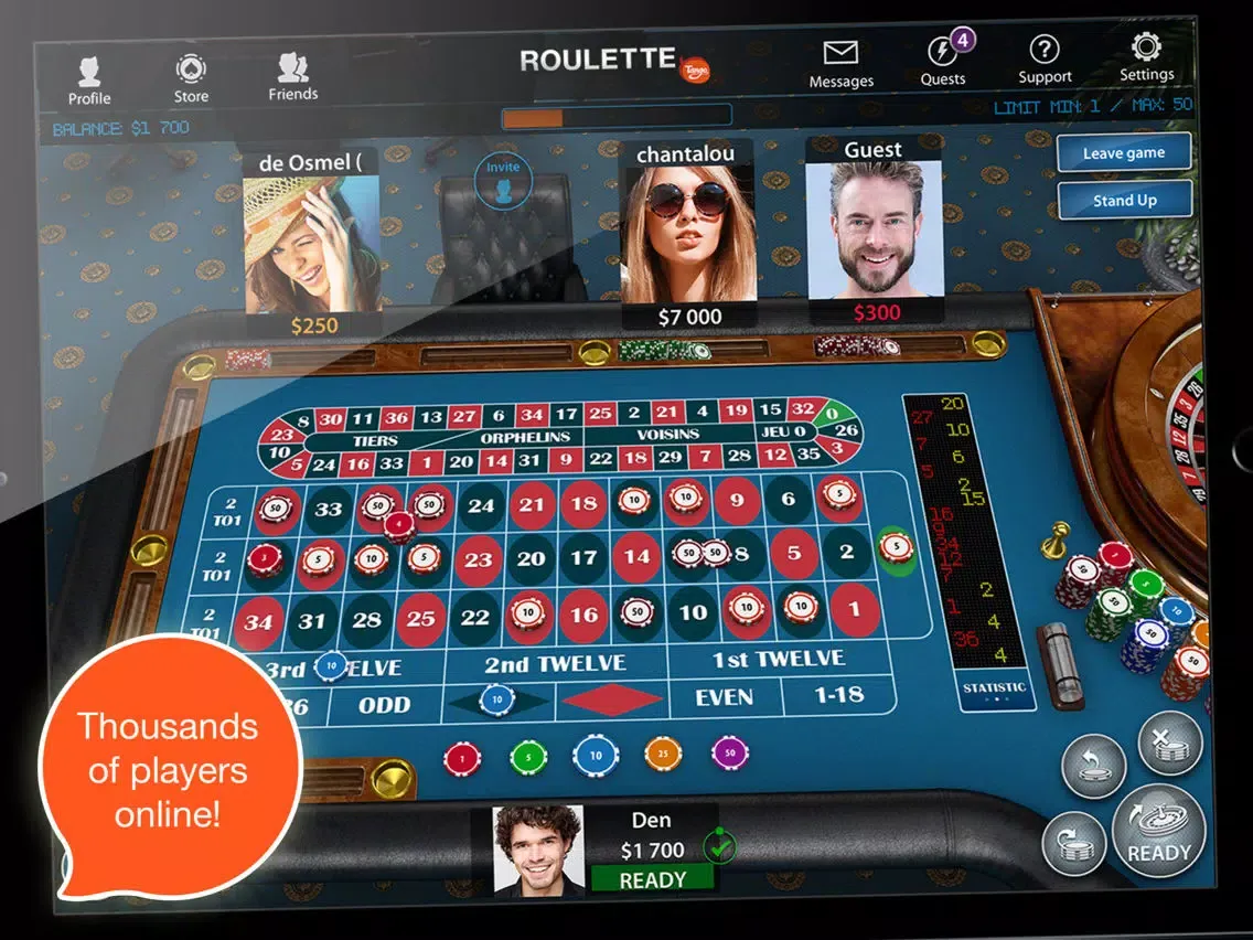 Roulette for Tango iPad  Screenshots