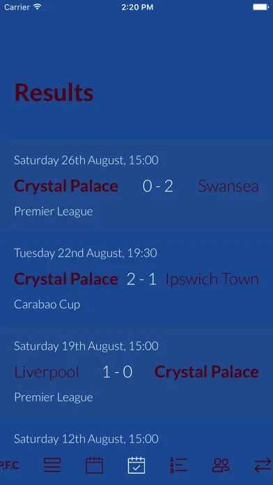 Team Crystal Palace 스크린샷