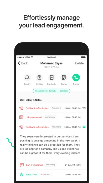 Buzzz – Alert. Call. Convert.應用截圖
