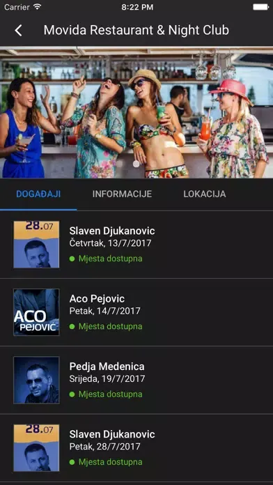 Hangover - Event booking Ekran Görüntüleri