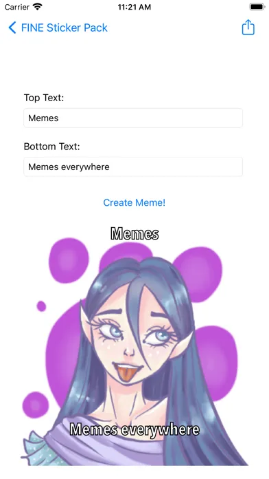 FINE Stickers Ekran Görüntüleri