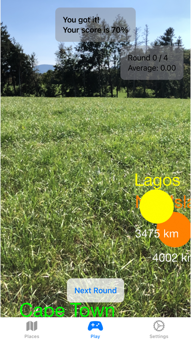 Screenshot di GeoguessAR