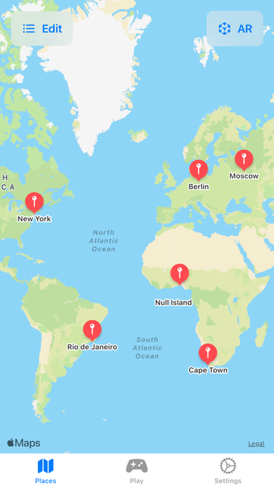 Screenshot di GeoguessAR