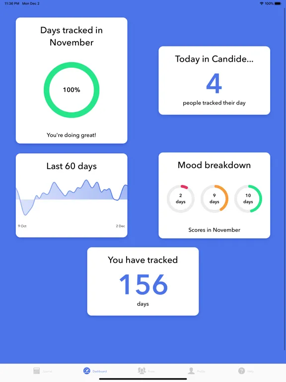Zrzuty ekranu Dottie - the happy tracker iPad 