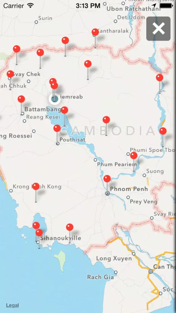Zrzuty ekranu Cambodia Offline Travel Guide