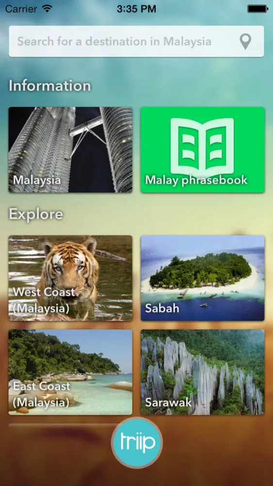 Capturas de tela do Malaysia Offline Travel Guide