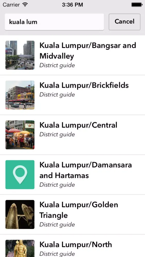 Capturas de tela do Malaysia Offline Travel Guide