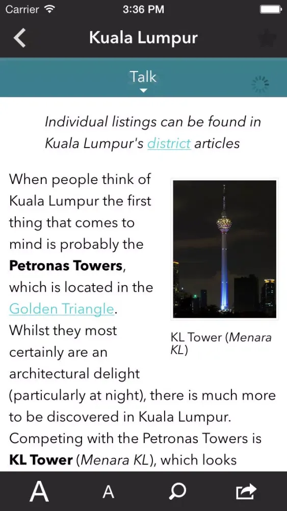 Capturas de tela do Malaysia Offline Travel Guide