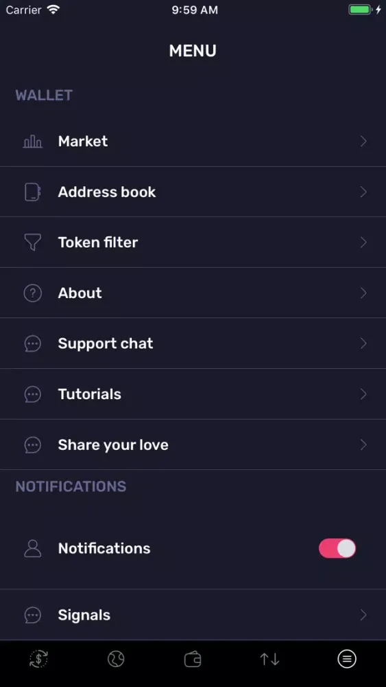 TronWallet: Blockchain Wallet Screenshots
