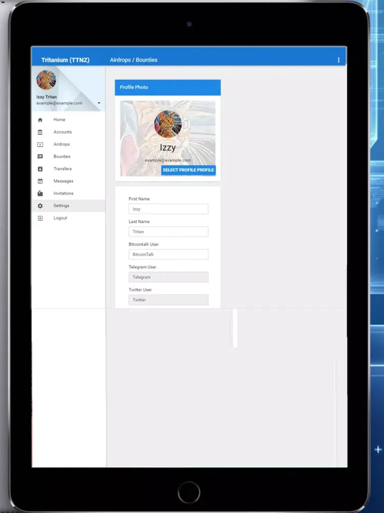 Blockchain Bounty Manager iPad  Screenshots