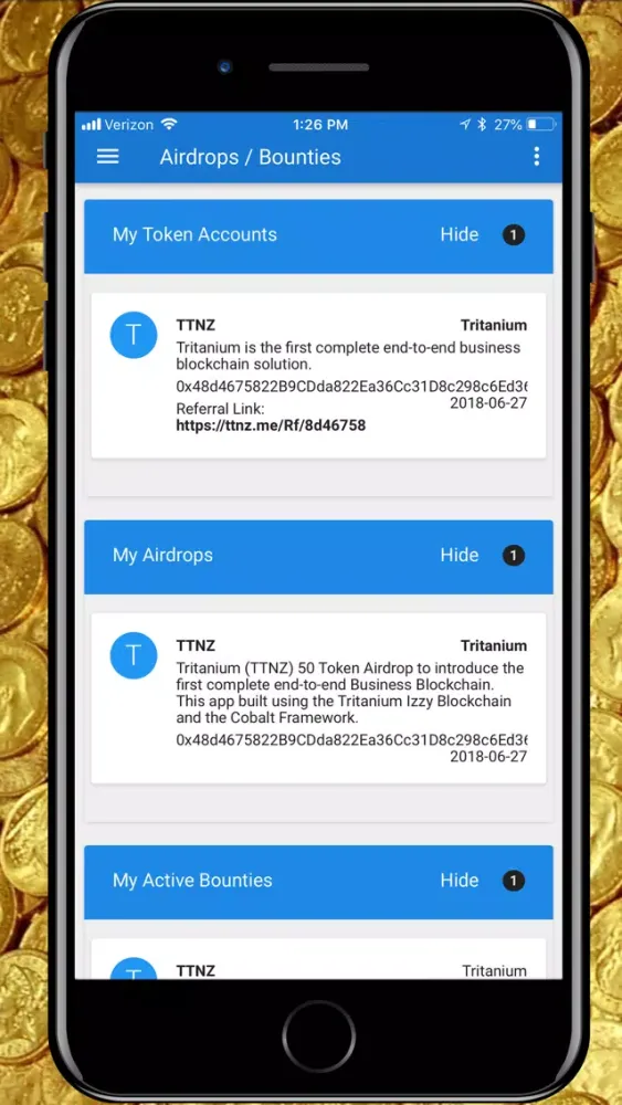 Blockchain Bounty Manager Screenshots