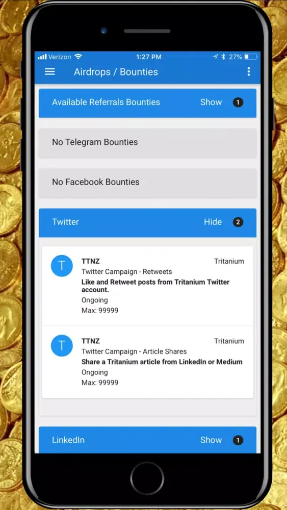 Blockchain Bounty Manager Screenshots