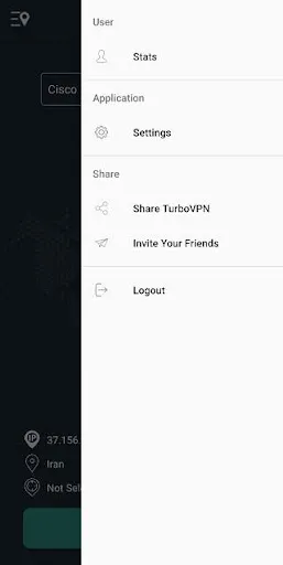 Zrzuty ekranu Turbo VPN Pro