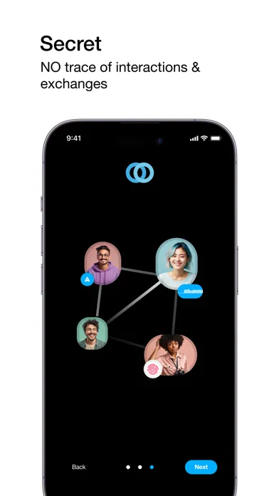 Capturas de tela do twinme+ private messenger