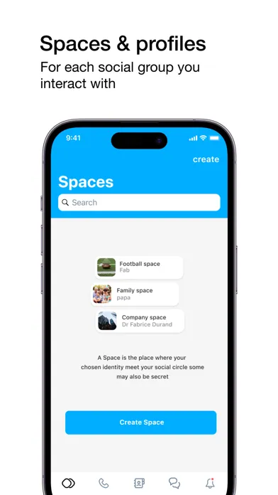 Capturas de tela do twinme+ private messenger