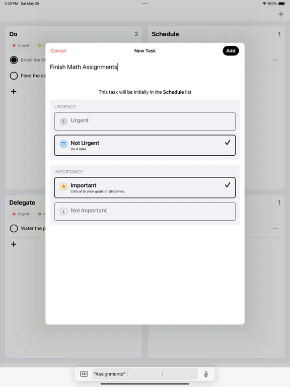 Captures d'écran de Priyo: Simple Priority List iPad 