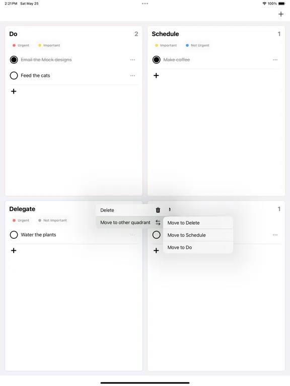 Captures d'écran de Priyo: Simple Priority List iPad 