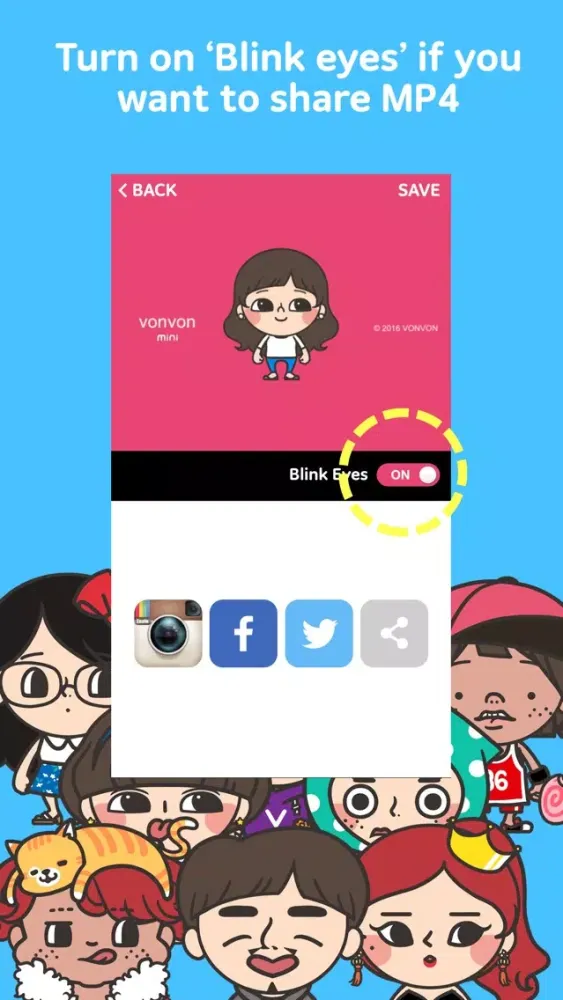 Zrzuty ekranu Vonvon Mini: Your unique avatar creator