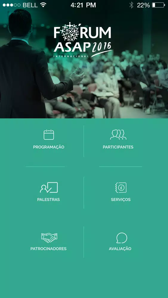 Screenshot di Fórum ASAP 2016