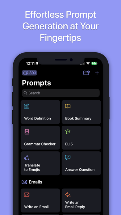 Ảnh chụp màn hình của Promptastic