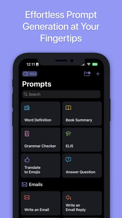 Ảnh chụp màn hình của Promptastic